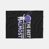 De beste badmintonspeler in de stad bijna grappig fleece deken (Voorkant (Horizontaal))