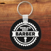 De beste Barber ter wereld Sleutelhanger (Voorkant)