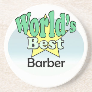 De beste Barber ter wereld Zandsteen Onderzetter