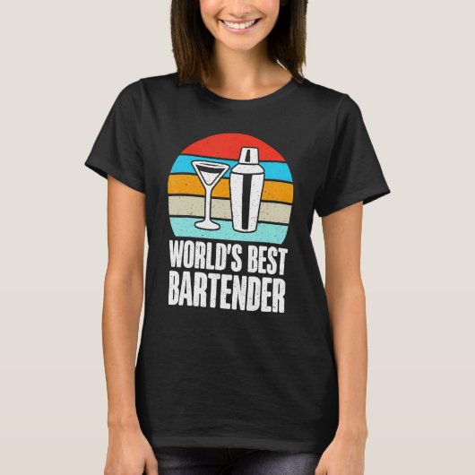 De beste barman ter wereld t-shirt (Voorkant)
