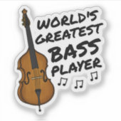 De beste basgitarist ter wereld, contrabassist Fun Sticker (Voorkant)
