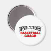 De beste basketbalcoach ter wereld magneet (Voorkant / Achterkant)