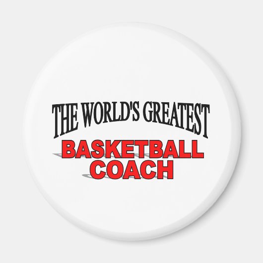 De beste basketbalcoach ter wereld magneet (Voorkant)