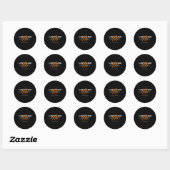De beste basketballiefhebbers ronde sticker (Vel)