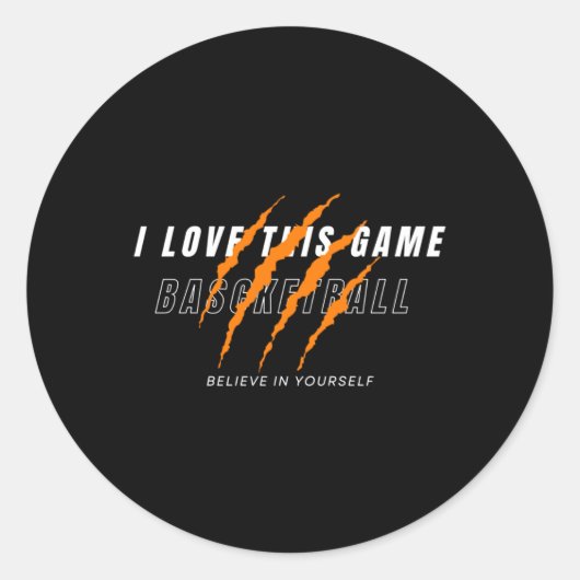 De beste basketballiefhebbers ronde sticker (Voorkant)