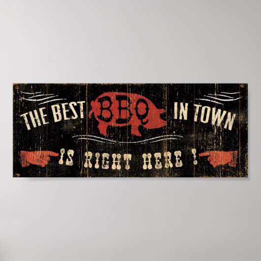 De beste BBQ in de stad Poster (Voorkant)