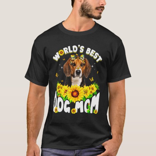 De beste Beagle Dog Mam Funny Moederdag T-shirt (Voorkant)