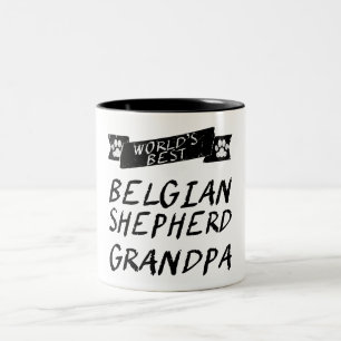 De beste Belgische Shepherd Grandpa ter wereld Tweekleurige Koffiemok