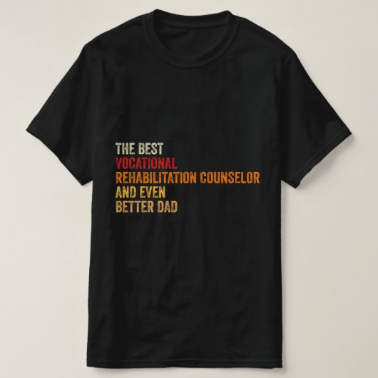 de beste beroepsrevalidatiecommentaar en t-shirt (Design voorkant)