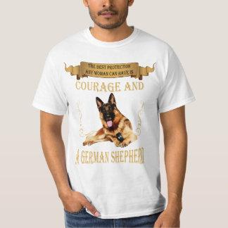 De beste bescherming voor elke vrouw - German Shep T-shirt