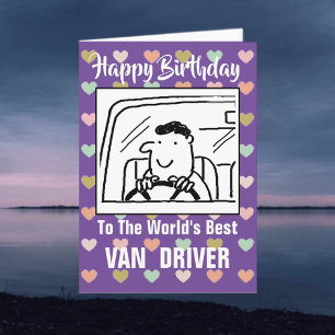 De beste bestelwagen ter wereld - Happy Birthday Kaart