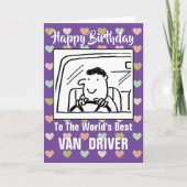 De beste bestelwagen ter wereld - Happy Birthday Kaart (Voorkant)