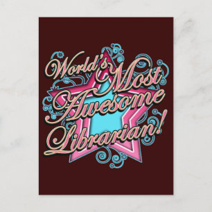 De beste bibliothecaris ter wereld briefkaart