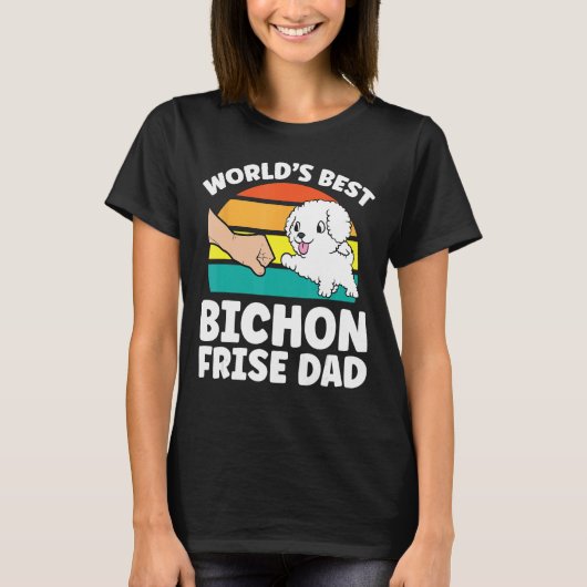 De beste Bichon Frise vader ooit T-shirt (Voorkant)