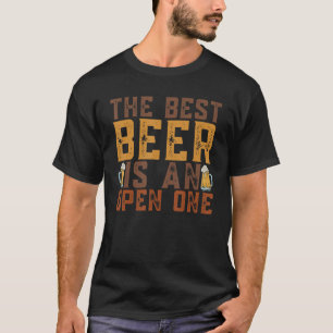 De beste bier is een open microbrouwer van een kra t-shirt
