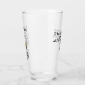 "De beste bieren zijn met vrienden" Bier Glas (Links)