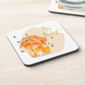 de beste bij bier onderzetter (Linkerzijde)