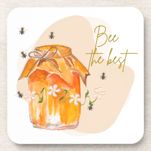 de beste bij bier onderzetter (Voorkant)