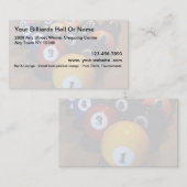 De beste Billiard Hall Visitekaartjes (Voorkant / Achterkant)