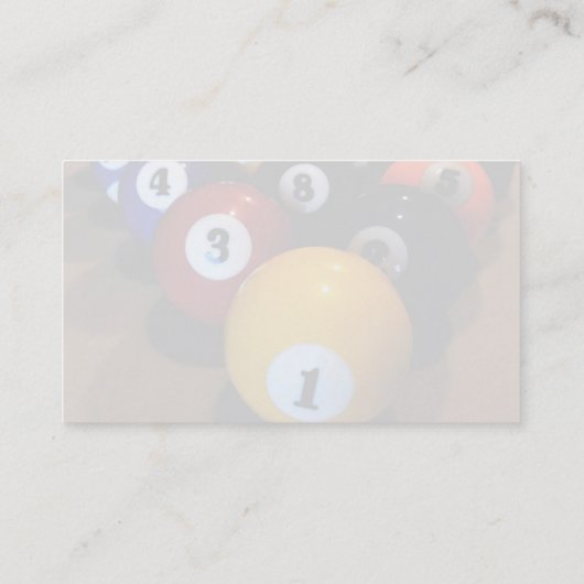 De beste Billiard Hall Visitekaartjes (Achterkant)