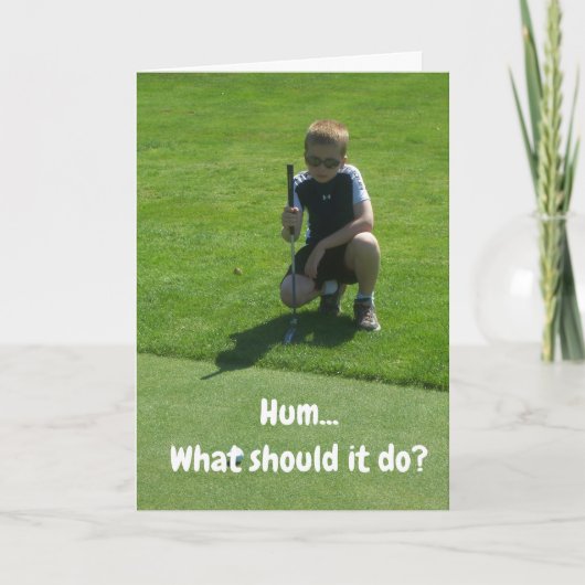 DE "BESTE BIRTHDAY OOIT" VOOR MIJN FAVORIETE GOLFE KAART (Voorkant)