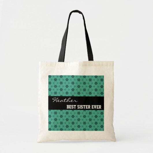 De beste Blauwgroen Sterren W1939 van de Naam van Tote Bag (Voorkant)