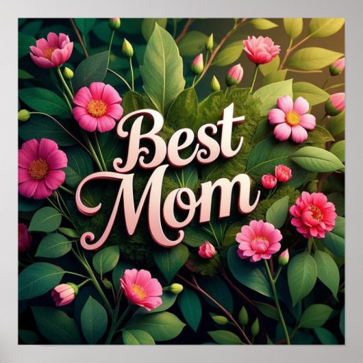 De beste bloemen voor Moederdag Poster (Voorkant)