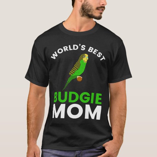 De beste boedgie-mam Boedgerigar-Vogelparaket ter  T-shirt (Voorkant)