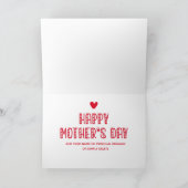 De beste bonusmam ter wereld! Cute Moederdag Kaart (Binnen)