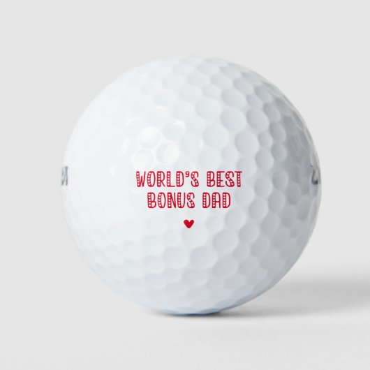 De beste bonusvader ter wereld. Cute Vaderdag Golfballen (Voorkant)