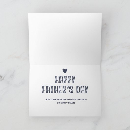 De beste bonusvader ter wereld. Cute Vaderdag Kaart (Binnen)