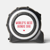 De beste bonusvader ter wereld. Cute Vaderdag Rolmaat (Voorkant)