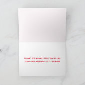 De beste bonusvader ter wereld. Funny Vaderdag Kaa Kaart (Binnen)