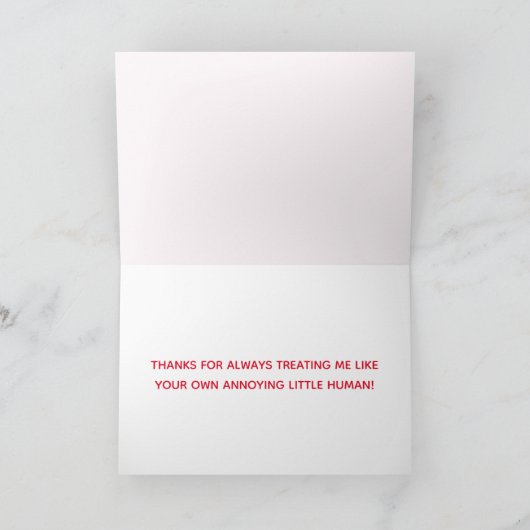 De beste bonusvader ter wereld. Funny Vaderdag Kaa Kaart (Binnen)