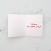 De beste bonusvader ter wereld. | Rode Vaderdag Kaart (Binnen)