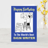 De Beste Bordenschrijver Ter Wereld Kaart (Gele Bloem)