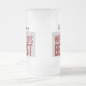 De beste Boss Grunge ter wereld met aangepaste naa Matglas Bierpul (Center)