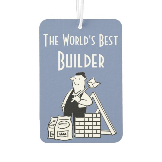 De beste bouwer ter wereld luchtverfrisser (Achterkant)