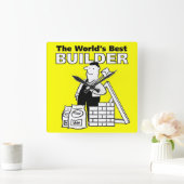 De beste bouwer ter wereld vierkante klok (Huis)