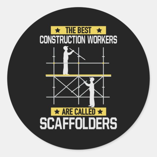 De beste bouwvakkers noemen de zogenaamde "slaffel ronde sticker (Voorkant)