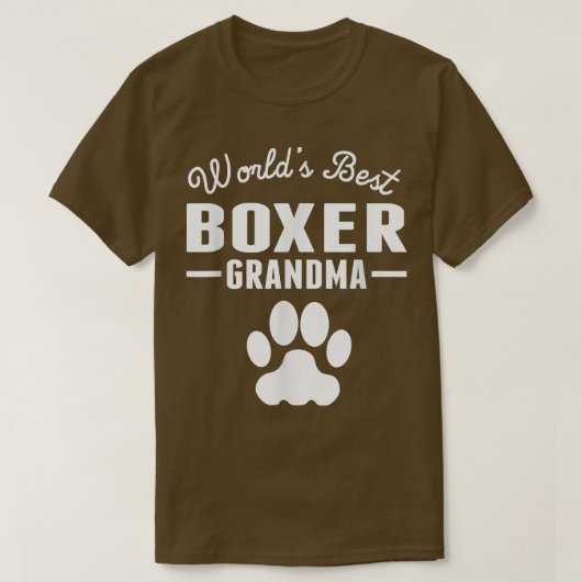De beste Boxer Grandma T-Shirt ter wereld (Design voorkant)