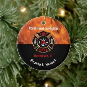 De beste brandweerklasse ter wereld   Foto Keramisch Ornament