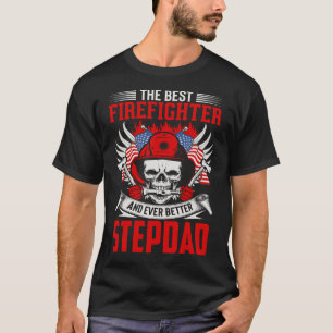 De beste brandweerman en nog beter STEPDAD T-shirt
