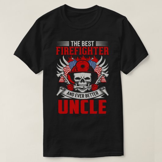 De beste brandweerman en nog beter UNCEL T-shirt (Design voorkant)