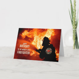 De beste brandweerman ter wereld op jouw verjaarda kaart