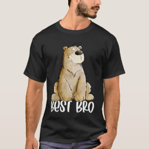 De beste broer ik grappige wilde baer voor grote o t-shirt