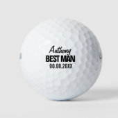 De beste bruiloft gunt golfballen voor groomsmen (Voorkant)