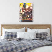 De beste Brunch van Boedapest Canvas Afdruk (Insitu (Slaapkamer))