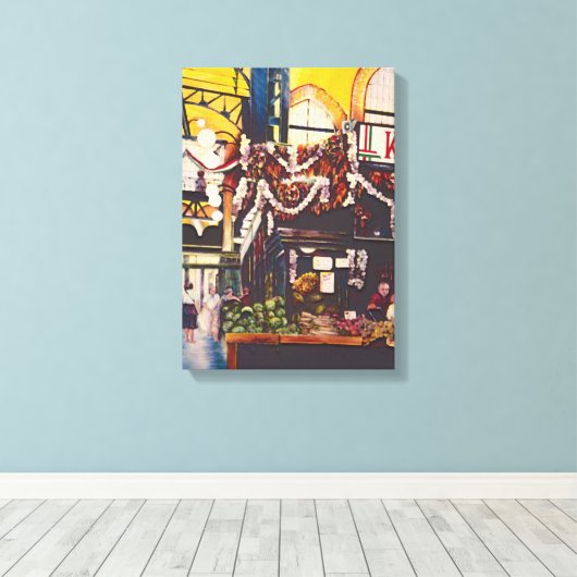 De beste Brunch van Boedapest Canvas Afdruk (Insitu (Houten vloer))