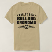 De beste Bulldog Grandma T-shirt (Design voorkant)